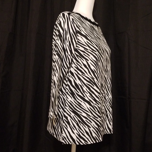 Westbound zebra print knit blouse - Picture 4 of 7